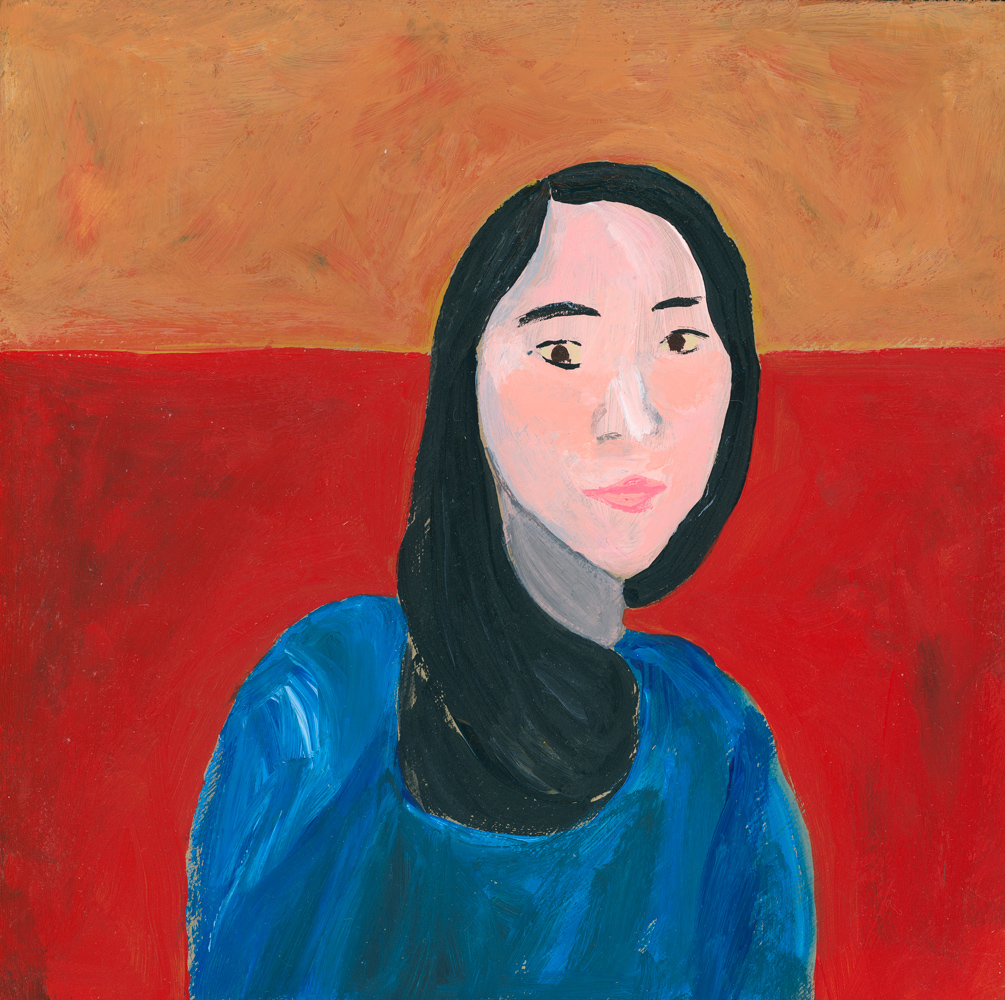 Self Portrait painting of Lisa Chan