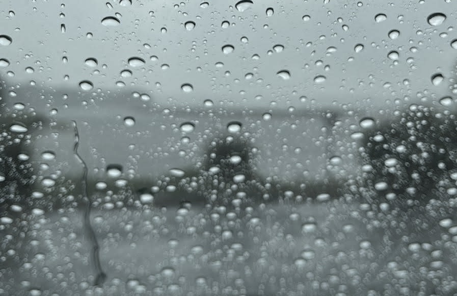 raindrops on glass